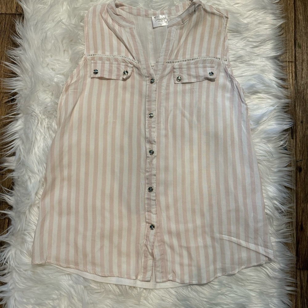 SirenLily Maternity Striped‎ Tank Size Medium
